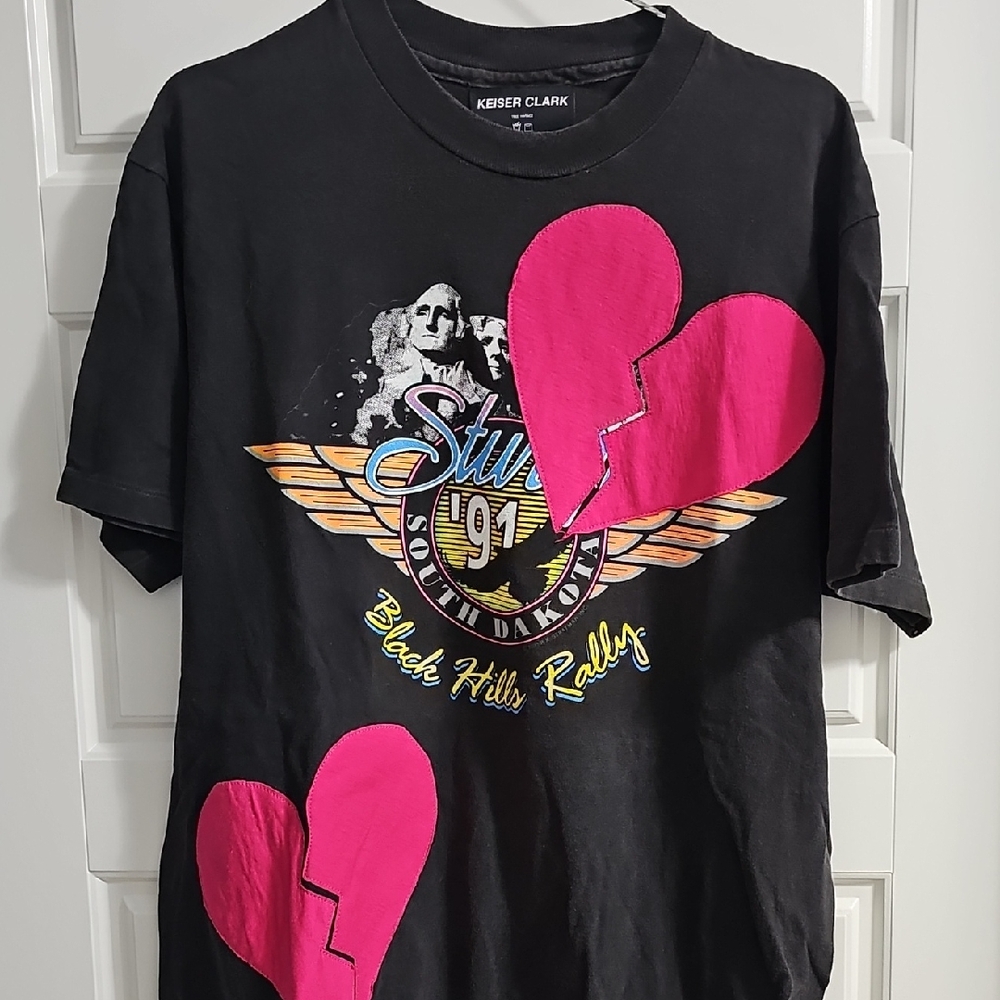 Black and Pink Graphic Tee